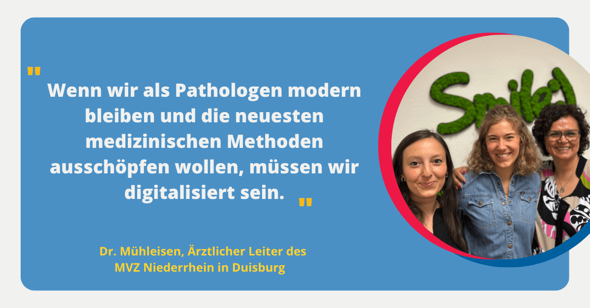 TELEMIS & DUISBURG, digitizing a pathology institute? The example of the MVZ Niederrhein in Duisburg.